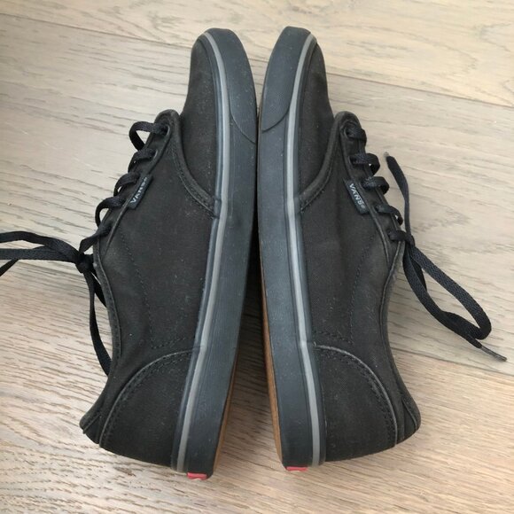Vans Off The Wall Sporty Lace-Up Textile Sneakers in Black Sz 7.5 - Picture 5 of 12